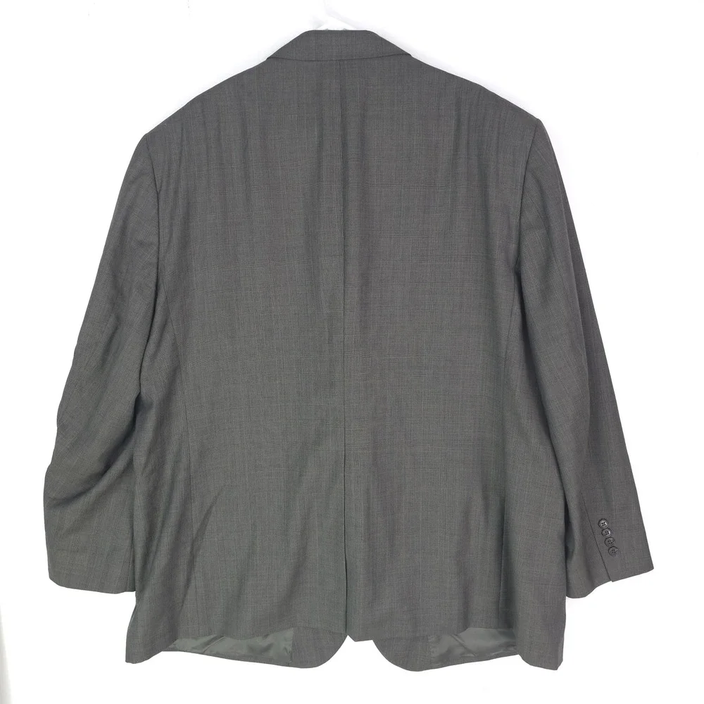 Jos. A. Bank Mens 54L Gray Glen Plaid Two Button Blazer Sport Coat Single Vent